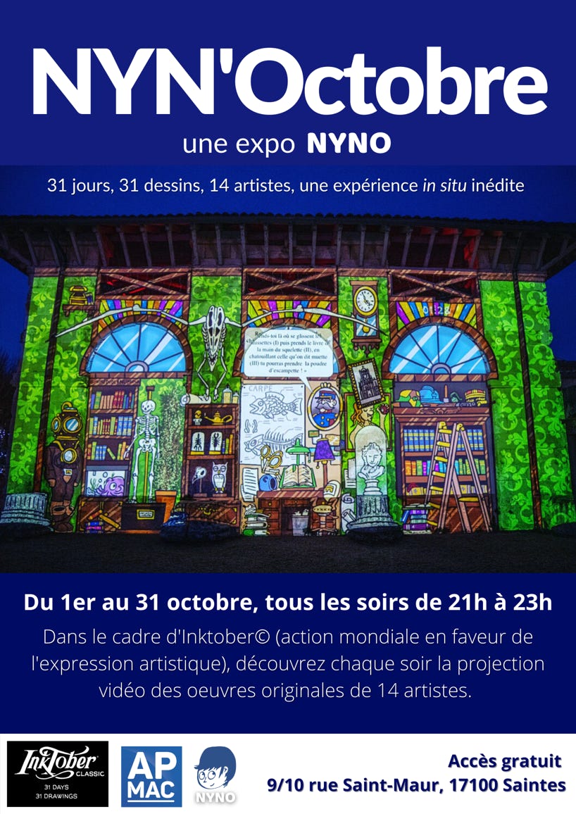 Flyer NYN'Octobre 2022. NYNO. nyno.fr